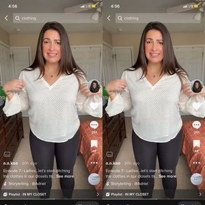 Cream Blouse with Ruffled Sleeves